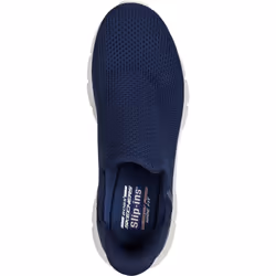 ) Skechers BOBS Sport B Flex Resilient Textile Men's Navy Trainers - Blue, 10 (Adults'