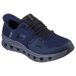 ) Skechers Glide-Step Pro Textile Men's Navy/Charcoal Trainers - Blue, 8 (Adults'