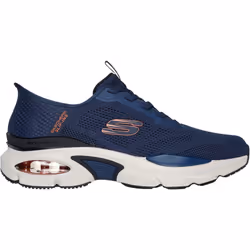 ) Skechers Skech-Air Ventura Vanderway Textile Men's Navy/Orange Trainers - Blue, 9 (Adults' - Additional view 5