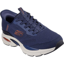 ) Skechers Skech-Air Ventura Vanderway Textile Men's Navy/Orange Trainers - Blue, 10 (Adults'