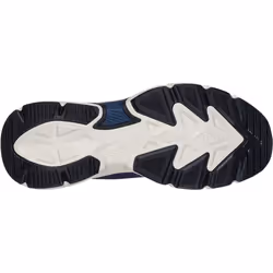 ) Skechers Skech-Air Ventura Vanderway Textile Men's Navy/Orange Trainers - Blue, 12 (Adults'