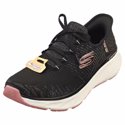 Skechers Slip-ins Edgeride Impression Womens Fashion Trainers in Black Pink - 4 UK
