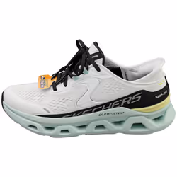 Skechers Slip-ins Glide Step Altus Womens Fashion Trainers in White Multicolour - 8