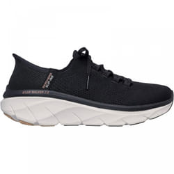 ) D'Lux Walker 2.0 Thrill Movement | Black/Tan | Women's Memory Foam Comfort Trainers - 4 (Adults'