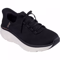 ) D'Lux Walker 2.0 Thrill Movement | Black/Tan | Women's Memory Foam Comfort Trainers - 4 (Adults'