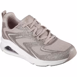 ) Skechers Tres-Air Uno Glit-Airy Women's Taupe Trainers - Brown, 6 (Adults'