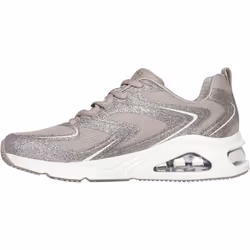 ) Skechers Tres-Air Uno Glit-Airy Women's Taupe Trainers - Brown, 7 (Adults'