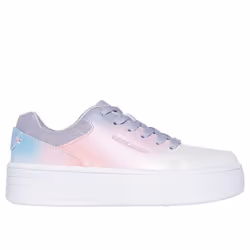 Skechers Girls Court HIGH-Ombre Oasis Sneaker White/Multi 13.5 Little Kid