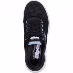 ) Go Walk Flex Clear Creek | Black/Mauve | Women's Breathable Bungee Lace Trainers - 4 (Adults'
