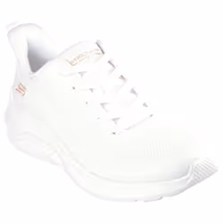 ) Skechers Bobs Squad Waves Still Wading Textile Women's White Trainers - White, 4 (Adults'