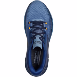 ) Skechers Performance Max Cushioning Premier 2.0 Vivid 2.0 Polyester Men's Navy Trainers - Blue, 8 (Adults'