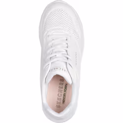 ) Skechers Uno Lite Lite Work Polyurethane Women's White Trainers - White, 4 (Adults'