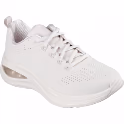 ) Skech-Air Meta Extraordinaire | Off White | Women's Cushioned Lace Up Trainers - 4 (Adults'