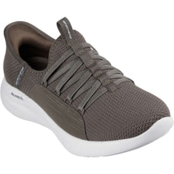 ) Skechers Relaxed Fit Sport - Ballet Chic Textile Women's Olive Trainers - Green, 4 (Adults'