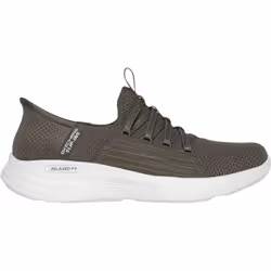 ) Skechers Relaxed Fit Sport - Ballet Chic Textile Women's Olive Trainers - Green, 5 (Adults'