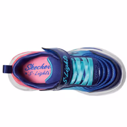 Skechers Wavy Beams-Ombre Express Sneaker  Navy/Multi  2 US Unisex Little Kid