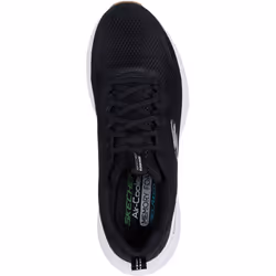 ) Skechers Edgeride Rekze Textile Men's Black/White Trainers - Black, 7 (Adults'