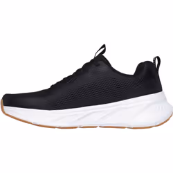 ) Skechers Edgeride Rekze Textile Men's Black/White Trainers - Black, 7 (Adults'