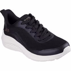 ) Skechers Bobs Squad Waves Still Wading Textile Women's Black Trainers - Black, 3 (Adults'