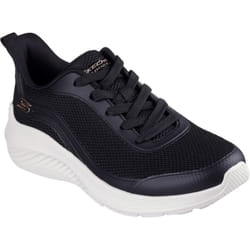 ) Skechers Bobs Squad Waves Still Wading Textile Women's Black Trainers - Black, 3 (Adults'