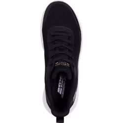 ) Skechers Bobs Squad Waves Still Wading Textile Women's Black Trainers - Black, 6 (Adults'