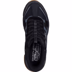 ) Skechers Vigor AT Leather Men's Black Hiking Boots - Black, 8 (Adults'