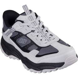 ) Skechers Vigor AT Leather Men's Grey/Black Hiking Boots - Grey, 9 (Adults'