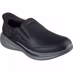 ) Slip-ins Relaxed Fit: Slade Cooper | Black | Men's Smart Casual Slip-on Shoes - 12 (Adults'
