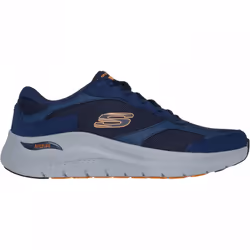 ) Arch Fit 2.0 - The Keep | Navy/Orange | Men's Removable Insole Trainers - 11 (Adults'