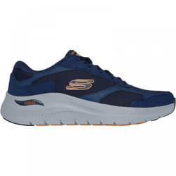 ) Arch Fit 2.0 - The Keep | Navy/Orange | Men's Removable Insole Trainers - 12 (Adults'