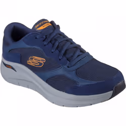 ) Arch Fit 2.0 - The Keep | Navy/Orange | Men's Removable Insole Trainers - 12 (Adults'