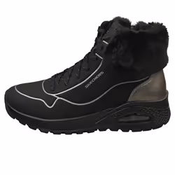 Skechers Uno Rugged Fal Shimmer Womens Casual Boots in Black - 4