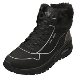 Skechers Uno Rugged Fal Shimmer Womens Casual Boots in Black - 5