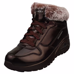 Skechers Uno Rugged Fiesty Winter Womens Fashion Boots in Burgundy - 6