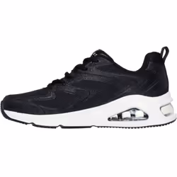 ) Skechers Tres-Air Uno Glit-Airy Women's Black Trainers - Black, 4 (Adults'