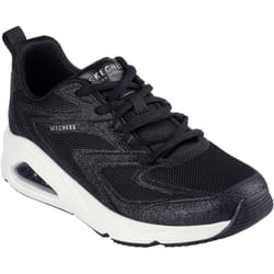 ) Skechers Tres-Air Uno Glit-Airy Women's Black Trainers - Black, 6 (Adults'