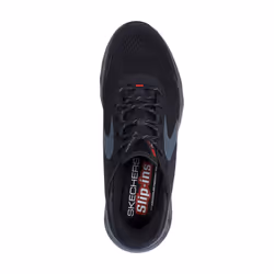 ) Skechers Glide-Step Altus Synthetic Men's Black/Charcoal Trainers - Black, 7 (Adults'