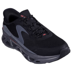 ) Skechers Glide-Step Altus Synthetic Men's Black/Charcoal Trainers - Black, 8 (Adults'