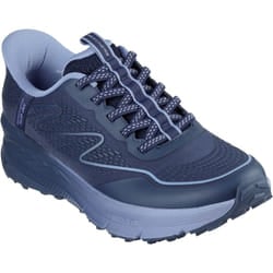 ) Skechers Switch Back Mist Textile Women's Navy Hiking Boots - Blue, 4 (Adults'