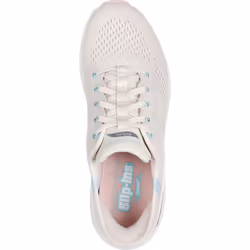 ) Skechers Arch Fit 2.0 - Easy Chic Textile Women's Natural/Pink Trainers - Not Specified, 4 (Adults'