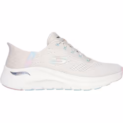 ) Skechers Arch Fit 2.0 - Easy Chic Textile Women's Natural/Pink Trainers - Not Specified, 4 (Adults' - Additional view 4