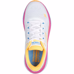 ) Skechers Performance Max Cushioning Propulsion Textile Women's White/Orange Trainers - White, 4 (Adults'