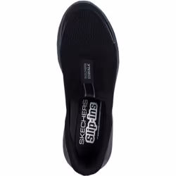) Skechers GO WALK 7 Easy On Evolution Textile Men's Black/Charcoal Trainers - Black, 7 (Adults'