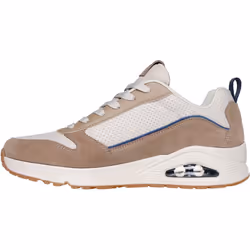 ) Skechers Uno Stacre 2.0 Leather Men's Sand Trainers - Brown, 8 (Adults'