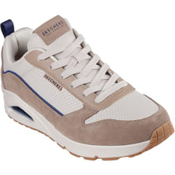 ) Skechers Uno Stacre 2.0 Leather Men's Sand Trainers - Brown, 9 (Adults'
