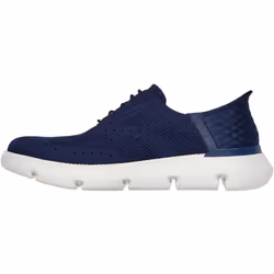 ) Skechers Garza Palma Polyester Men's Navy Trainers - Blue, 11 (Adults'