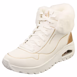 Skechers Uno Rugged Fall Shimmer Womens Fashion Boots in White Gold - 8
