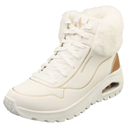 Skechers Uno Rugged Fall Shimmer Womens Fashion Boots in White Gold - 8