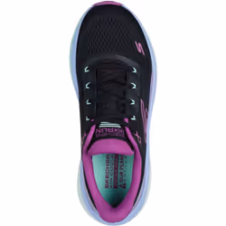 ) Skechers Performance Max Cushioning Propulsion Textile Women's Black/Purple Trainers - Black, 8 (Adults'