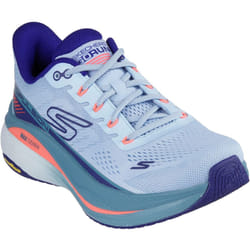 ) Skechers Performance Max Cushioning Propulsion Textile Women's Light Blue/Navy Trainers - Blue, 7 (Adults'